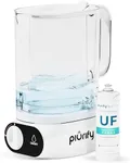 50oz Electric Small Water Filter Pitcher with Ultra Fast Filtration - BPA Free, Removes 99.99% E-coli, Lead & Chlorine - Countertop Carbon Water Filter System That Lasts up to 6 Months (130 Gallons)