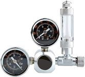 SagaSave Aquarium CO2 Regulator, Dual Gauge Fish Tank CO2 Pressure Regulator with Bubble Counter for Aquarium Fish Tank Water Plant (G5/8)