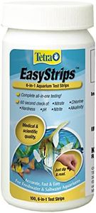 Tetra EasyStrips 6-in-1 Aquarium Test Strips, 100-Pieces, Tests 6 Water Quality Levels Of Freshwater & Saltwater Aquariums In 60 Seconds: Nitrate, Chlorine, Hardness, pH, Nitrite And Alkalinity