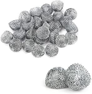 Scotte(TM) 20pcs silver Tobacco Pipe Screen Metal Ball Filter