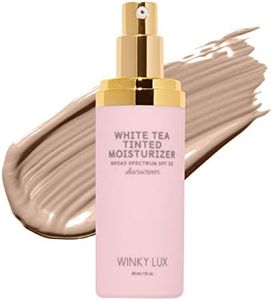 Winky Lux White Tea Tinted Moisturizer SPF 30 Sunscreen for Face with SPF, Makeup Face Moisturizer with Vitamin E, Light