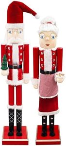Prime Retreat Giant Nutcracker Mr. & Mrs. Claus Set