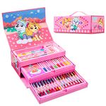 Paw Patrol Art Set, Colouring Sets for Children, Over 40 Art Supplies for Kids (Pink)