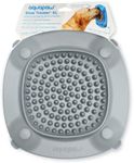 Aquapaw Premium XL Licking Mat with Suction Cups | Dog Must Haves - Non-Slip Slow Feeding Mat for Food, Treats & Peanut Butter | Bathing Supplies - Anxiety Relief & Boredom Reducer | Lick Pad - Gray