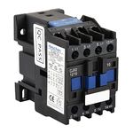 Heschen AC Contactor, CJX2-1210, 24V 50/60Hz Coil, 3P, 3 Pole, Normally Open, Ie 12A, Ue 380V