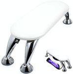 Arm Rest for Nails Tech - Nail Arm Rest, Manicure Hand Rest, Hand Rest for Nails Tech, Nail Arm Rest for Nail Tech, Nail Hand Rest Stand, Nail Stuff for Nail Techs, Reposabrazos Para Manicura(White)