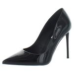 Steve Madden Women's VALA Black Patent Pump, 7 UK