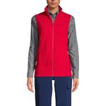 Lands' End Women's Thermacheck 100 Fleece Vest, Rich Red, Large