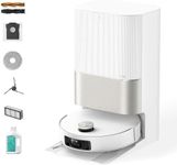 DREAME X50 Ultra Complete Robot Vacuum and Mop with Auto-Empty and Mop Self-Cleaning, 20,000Pa Suction, Obstacle Avoidance and 360° Navigation, Corner to Edge Deep Cleaning, Detangling Brush (White)