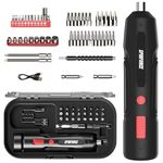 Spinforce SF1-55 Cordless Electric Screwdriver Set | 3Nm Torque, 250 RPM | 55 Magnetic Heads | USB-C Fast Charging, 2-Way Rotation | Compact DIY Home & Pro Tool Kit