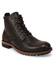 Teakwood Genuine Leather High Ankle Classic Boots Shoes for Men(Brown)