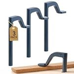 [3 Pack] Hold Fast Bench Dog Hole 8 Inch Wood Clamps - Steel Clamps for Woodworking Tools with 3.5” Reach - Woodworking Clamps for ¾” Bench Dog Holes - Clamps Heavy Duty Design - Work Bench Clamp