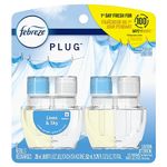 Febreze Plug In Air Fresher Scented Oil Refill, Odor Eliminator, Linen & Sky, 52 mL