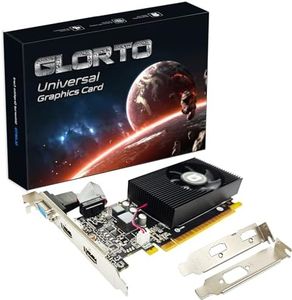 Glorto GeForce GT 730 2G Low Profile Graphics Card, 2X HDMI, VGA, DDR3, PCI Express 1.0 x16, Entry Level GPU for PC, SFF and HTPC