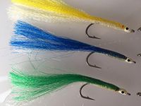 BestCity Saltwater Fly Fishing Sand Eels/Sandeels Size 2-2/0 Pack of 8#61A