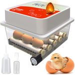 OBI-12 Egg Incubators for Hatching Eggs – Incubator for 12 Eggs with Automatic Egg Turner - Brooder for Chicken Eggs, Quail, and Duck Eggs - Orange