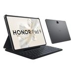 HONOR Pad 9 with Free Bluetooth Keyboard, 12.1-Inch 2.5K Display, 8GB, 256GB Storage, Snapdragon 6 Gen 1 (4nm), 8 Speakers, Up-to 17 Hours, Android 13, WiFi Tablet, Metal Body, Gray