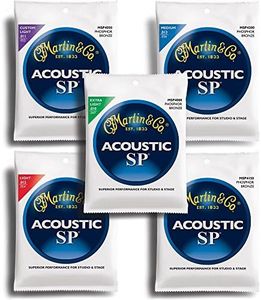 Martin MSP4000 - Juego de cuerdas para guitarra acústica de fósforo/bronce