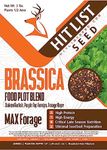 HIT LIST SEED® Brassica Food Plot Seeds for Deer [Annual Mix] - Food Plot Seed Brassica - Deer Plot Seed Mix - Daikon Radish, Purple Top Turnips, Forage Brassica - Fall Planting - 3 lbs (1/2 Acre)