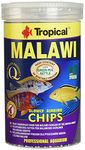 Tropical Malawi Mbuna Chips Special For Malawi Slowly Sinking - Multi-Ingredient Food For Daily Feeding 1000Ml/520G