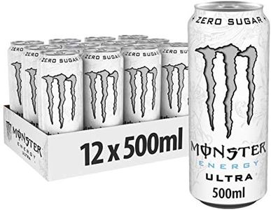 48 x Monster Energy Drink ULTRA WHITE Cans (48 x0,5L) Sugar Free