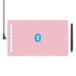 XP-Pen Deco LW 10x6 inch Graphic Tablet with Bluetooth Connectivity, Battery-Free X3 Chip Stylus and 8 Shortcut Keys Compatible with Chrome, Windows, Linux, Mac, and Android(Pink)