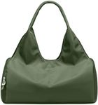forestfish Yoga Gym Bag for Women with Shoes Compartment & Wet Dry Storage Pockets Lightweight Duffel Bag, Army Green