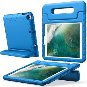 JETech Kids Case for iPad 9.7 Inch (6th/5th Generation, 2018/2017), iPad Air 2/1 9.7 (2nd/1st Gen, 2014/2013) and iPad Pro 9.7 2016, Shockproof Lightweight Tablet Cover with Handle Stand (Blue)