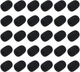 MEISO 30 Pcs Black Mini Foam Microphone Windscreen, Microphone Cover Mic Cover Density Foam