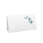 CLEVER SIGNS Place Cards for Wedding or Party, Seating Place Cards for Tables, Scored for Easy Folding, Flower Design 100 Pack, 2 x 3.5 Inches