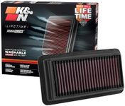 K&N engine air filter, washable and