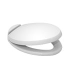 TOTO SS204#01 Contemporary SoftClose Oval Toilet Seat, Cotton White