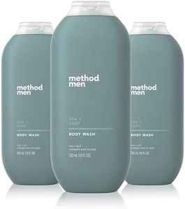 Method Men Body Wash, Sea + Surf, Paraben and Phthalate Free, 18 FL Oz (Pack of 3),Softening