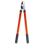 Sharpex Razor Sharp Carbon Steel Blade Anvil Lopper with Sturdy Handle, 2-Inch Cutting Capacity, Professional Garden Lopper - Pruning Tool (Orange)