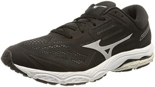 Mizuno Wave Stream 2 Zapatillas para Hombre, Negro (Black/Silver/Oyster Mushroom), 44.5 EU