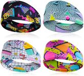 Yolev 4Pcs Retro Print Head Wraps f