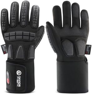 SAVIOR HEAT Heated Work Gloves for Men & Women, 7.4V Rechargeable Battery Gloves with 3M Thinsulate, Waterproof Touchscreen Winter Gear for Mechanical, Construction, Shoveling & Outdoor Work