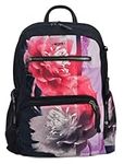 TUMI 148971 Caren Black Multicolor Floral Design With Black Hardware Women's Backpack, Multicolor, Medium, Backpack