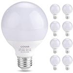 GIOVAR 8-Pack G25 LED Globe Light Bulbs, Daylight 5000K, 120V 40W Equivalent LED Vanity Light Bulbs for Bathroom Mirror, E26 Base, Non-Dimmable