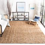 Safavieh Natural Fiber Collection NF447A Hand Woven Natural Jute Area Rug (8' x 10')