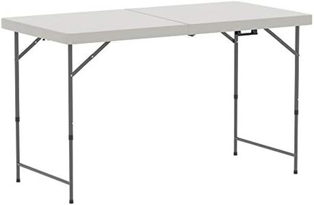 Home Discount Table Pliante Heavy Duty à la résistance Camping Buffet Mariage Marché fête de Jardin Stand de Coffre de Voiture Pique-Nique Tréteau Intérieur ou extérieur Pliable Pliable 6 Feet