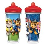 Playtex Baby Stage 3 Paw Patrol Sippy Cups For Ages 1+, Insulated, Spillproof, Blue Lid, 9 Ounce, Pack of 2 (PX0010042)