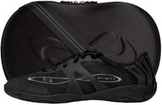 Nfinity Vengeance Black Cheer Shoes for Women – High-Performance Indoor Gym Sneakers for Cheerleading, Dance, and Sports Training – Lightweight and Durable for Competition