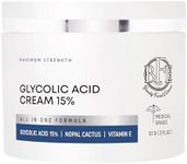 Beauty Facial Extreme Glycolic Acid 15% Anti-Wrinkle Cream- Extra strength Alpha Hydroxy Acid Enhanced with Green Tea Extract. Improves Complexion & Smooths Out Fine Lines & Wrinkles.