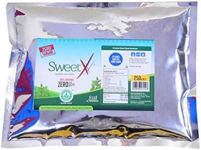 Sweet XX Stevia Powder For Cooking & Baking, All Purpose Powder, 100% Natural Sugar Substitute, Zero Calorie, Sugar Free,(250 Gms sweet xx =6.5 Kg of Sugar)