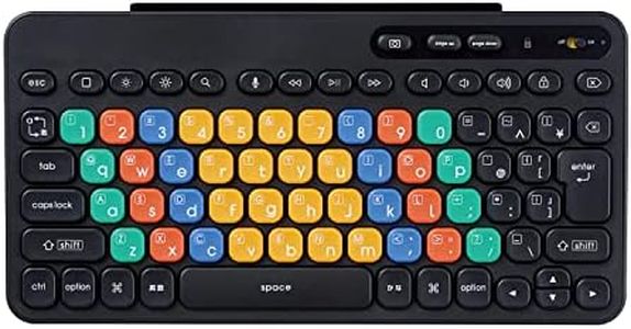 Elecom TK-FS10BMKIBK Wireless Keyboard, Bluetooth, for Children, Computer Learning, Programming, Key Paletto, Osaka Electro-Communications University Vice President Kanemune Susumu Kanemune, for