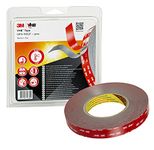 VHB 3M GPH-110GF Double Sided Adhesive Tape - Designed to create durable and reliable bonds for high temperatures and multi material bonding - 19mm x 11m, Thickness 1.1mm, Grey (1 Roll)