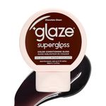 Glaze Supergloss Color Conditioning Gloss – Hydrating Semi-Permanent Colour Hair Gloss & Shine Boost – For Dark Brown Hair – 190ml - Chocolate Gleam