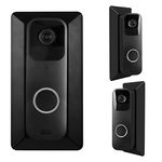 HOLACA Wall Plate with 35 Degree Left/Right Angled Wedge Mount for Blink Video Doorbell -[Hard ABS Material] (Black)