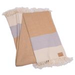 Ritzy Solana Super Soft 100% Merino Wool Throw Blanket - Desert Yellow, 60 x 80 Inches